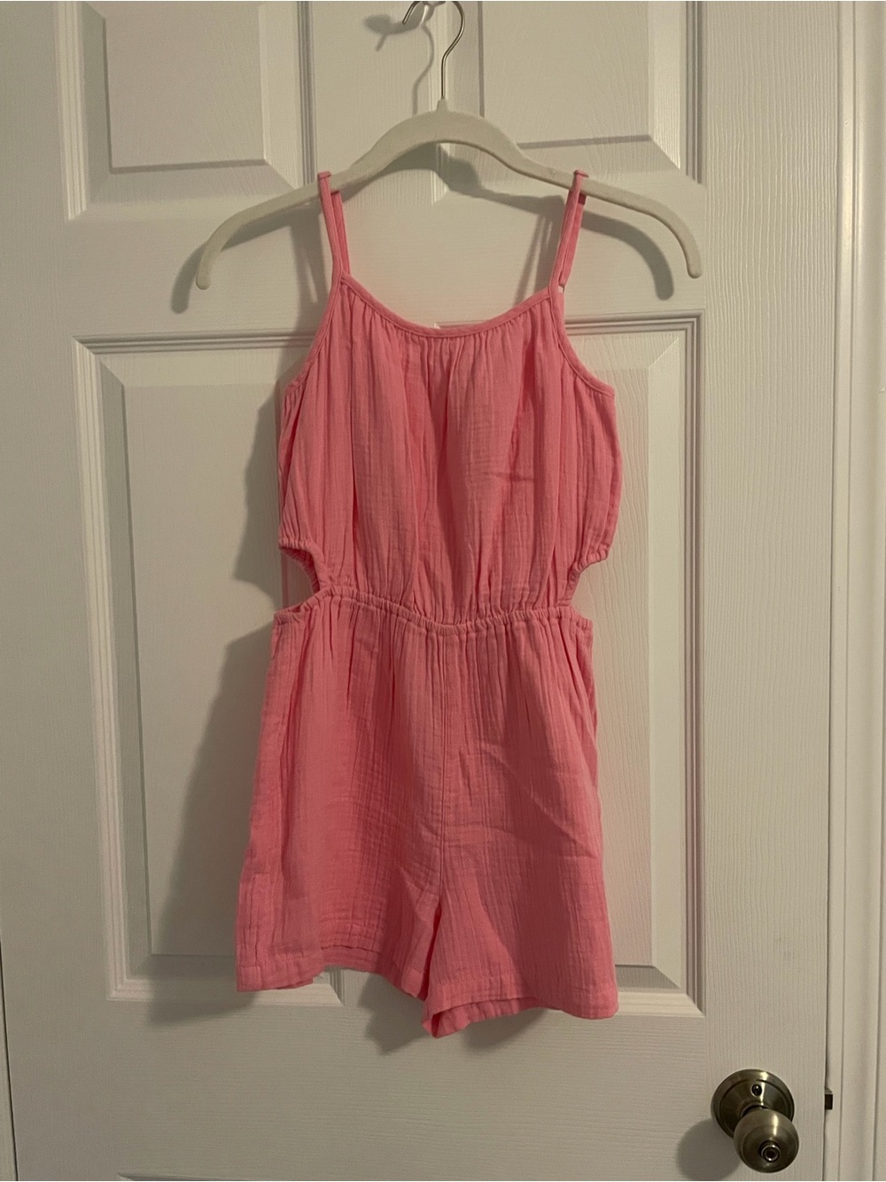 GAP Coral Pink Spaghetti-Strap Romper